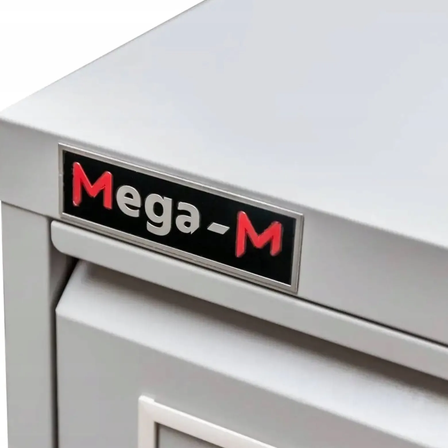 Szafka Na Dokumenty Kartotekowa Biurowa Metalowa 3 Szuflady Szara Mega-M
