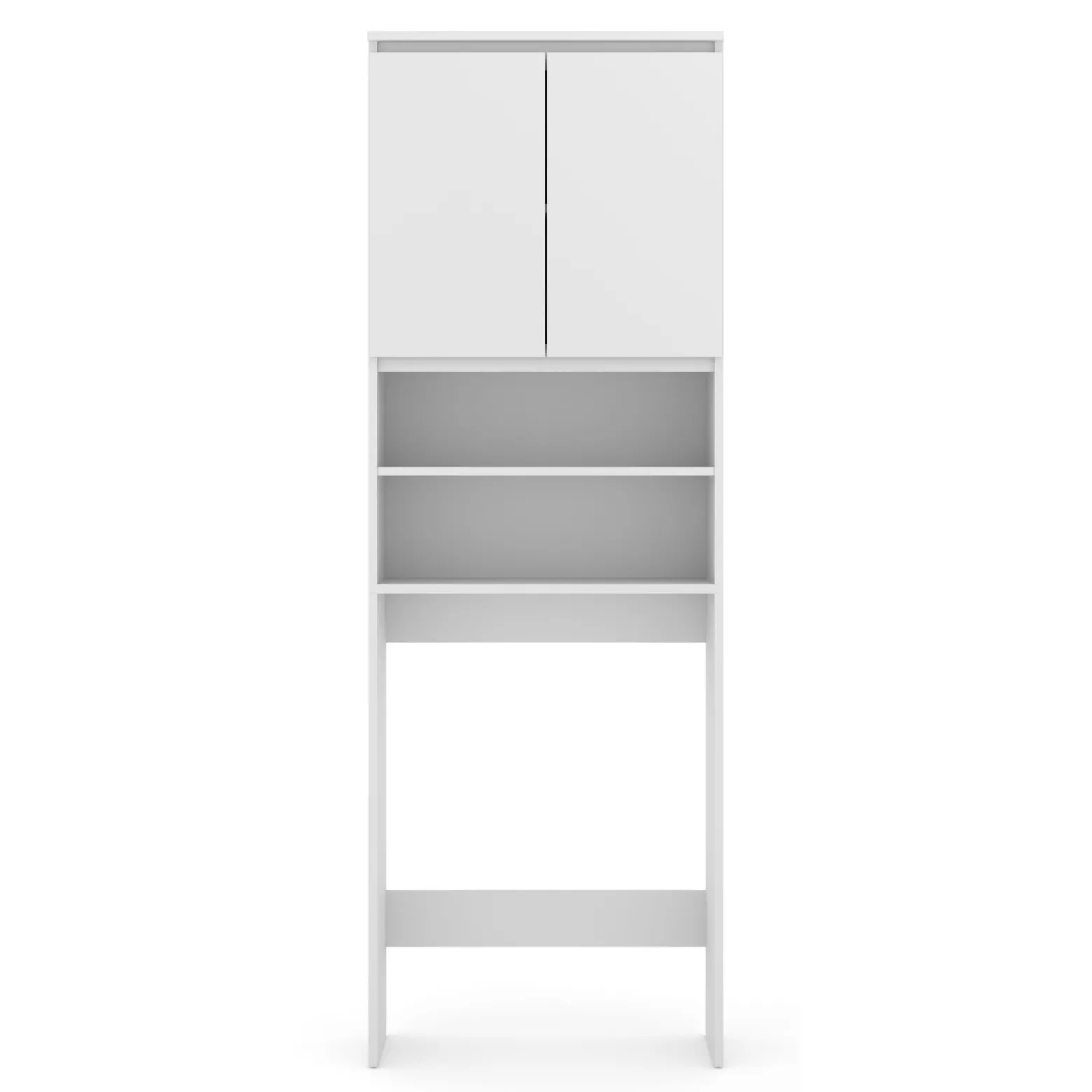 Szafka nad pralkę MAJA 2D 65,2 cm biały mat półki regał łazienkowy