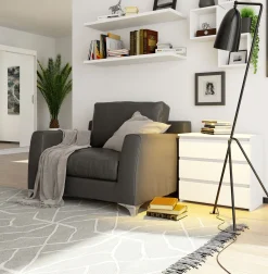 Szafka nocna AKORD CL3 Biała 60 cm Biały mat 60x35x57 cm