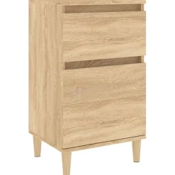 Szafka Nocna Brąz Komoda Stolik Półka Nocna Do Sypialni 40x35x70 cm