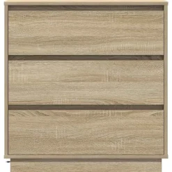 Szafka Nocna Brąz Komoda Stolik Półka Nocna Do Sypialni 71 x 34.5 x 75 cm