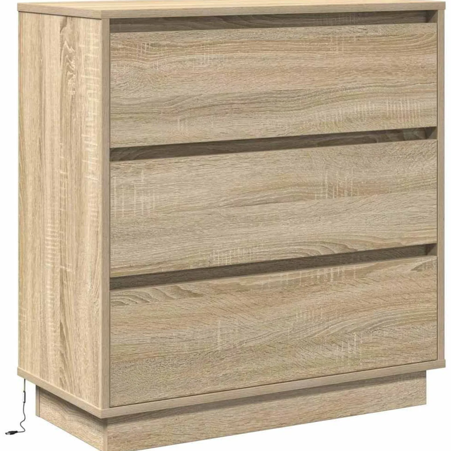 Szafka Nocna Brąz Komoda Stolik Półka Nocna Do Sypialni 71 x 34.5 x 75 cm