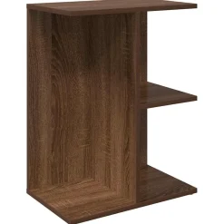 Szafka Nocna Brąz Komoda Stolik Półka Nocna Do Sypialni 46.5x29x61 cm