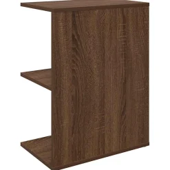 Szafka Nocna Brąz Komoda Stolik Półka Nocna Do Sypialni 46.5x29x61 cm