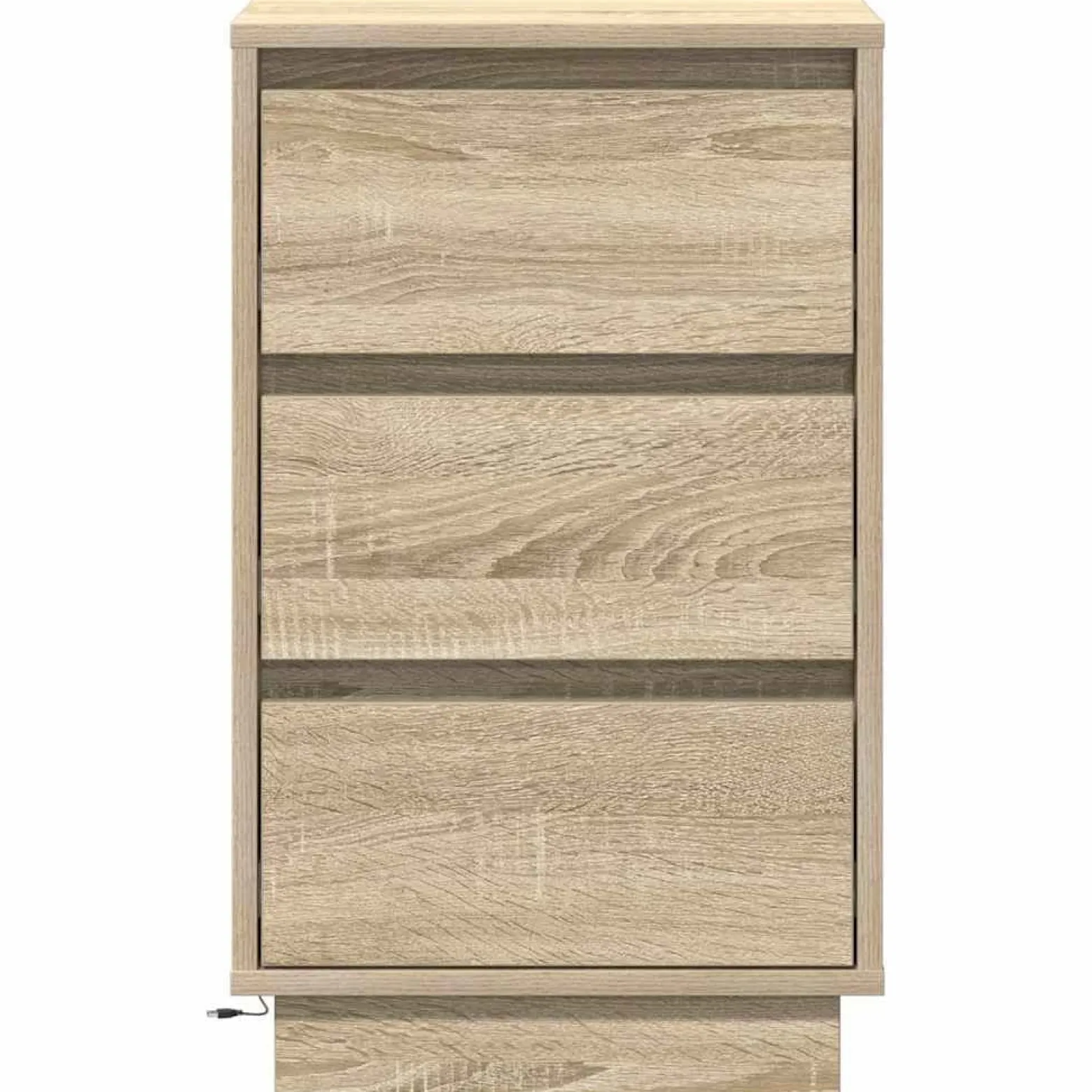 Szafka Nocna Brąz Komoda Stolik Półka Nocna Do Sypialni 39 x 34.5 x 65 cm