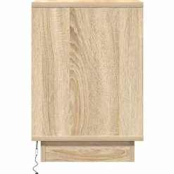 Szafka Nocna Brąz Komoda Stolik Półka Nocna Do Sypialni 50 x 34.5 x 50 cm