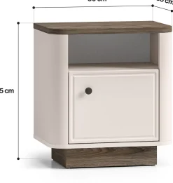 Szafka nocna 50 cm z półką VILANO do sypialni