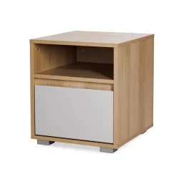Szafka nocna DALIA 42cm buk/szara