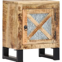 Szafka Nocna Drewniana Komoda Stolik Nocny Do Sypialni 40x30x50 cm