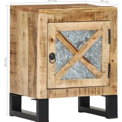 Szafka Nocna Drewniana Komoda Stolik Nocny Do Sypialni 40x30x50 cm