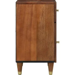 Szafka Nocna Drewniana Komoda Stolik Nocny Do Sypialni 50 x 33 x 60 cm