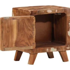 Szafka Nocna Drewniana Komoda Stolik Nocny Do Sypialni 40x32x46 cm