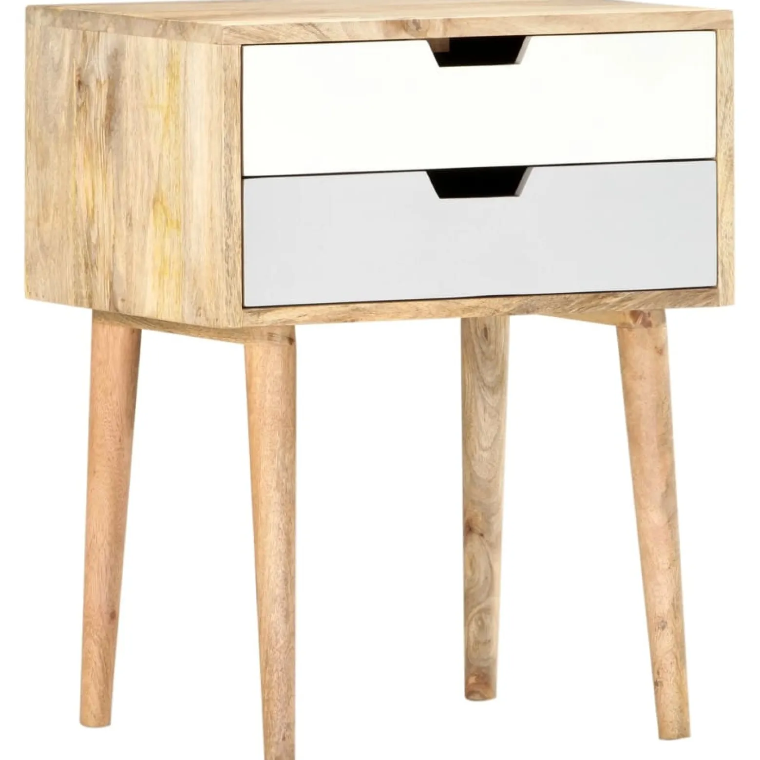 Szafka Nocna Drewniana Komoda Stolik Nocny Do Sypialni 47 x 35 x 59 cm