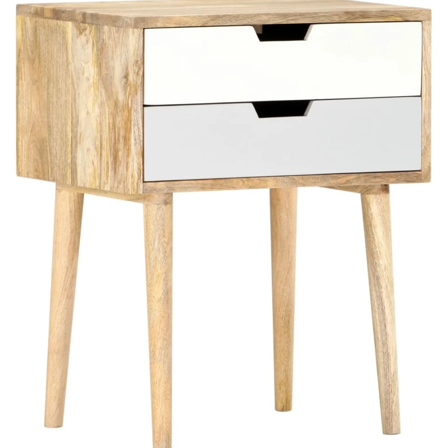 Szafka Nocna Drewniana Komoda Stolik Nocny Do Sypialni 47 x 35 x 59 cm