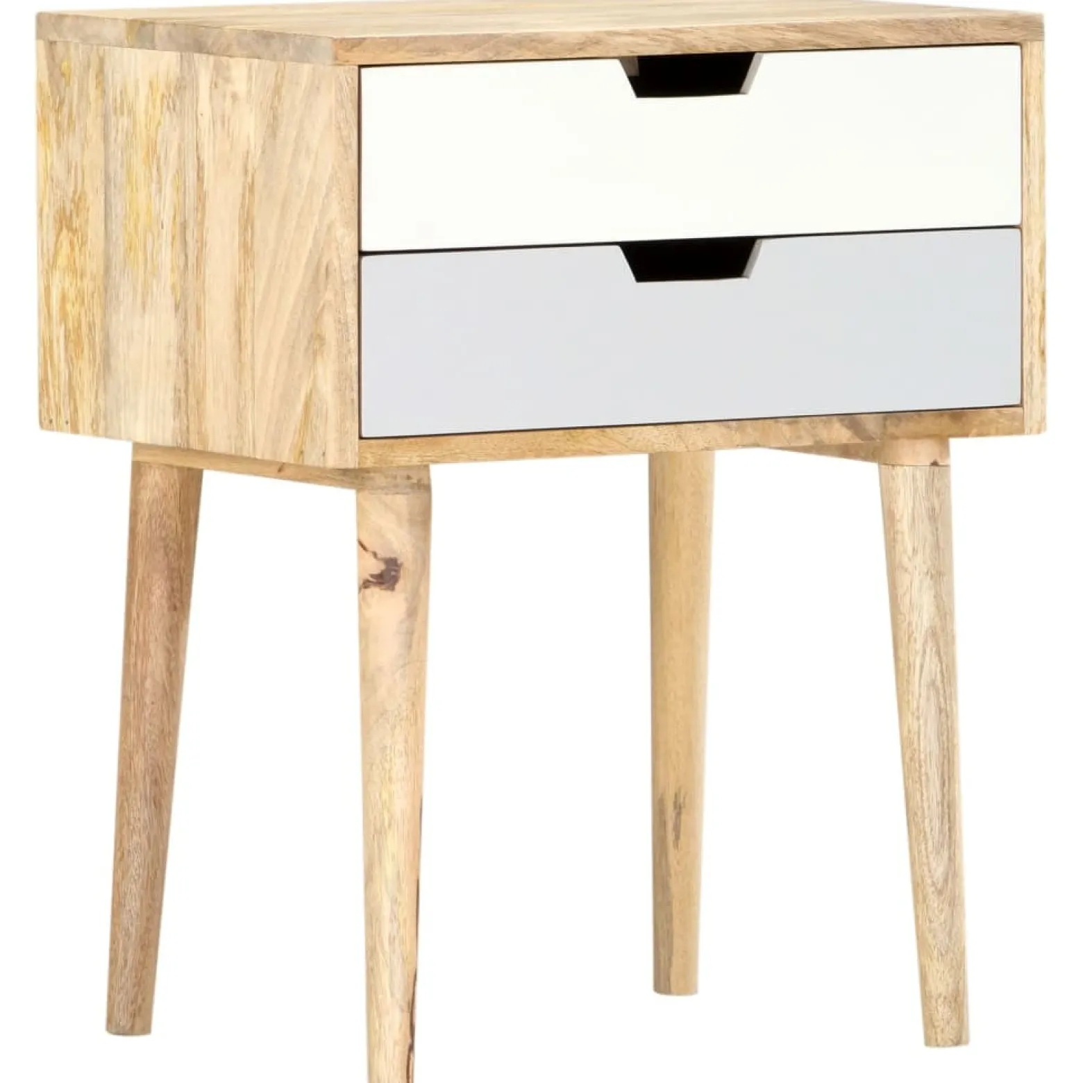 Szafka Nocna Drewniana Komoda Stolik Nocny Do Sypialni 47 x 35 x 59 cm