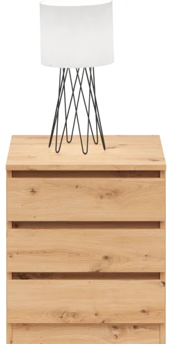 Szafka nocna Saturn 45 cm z 3 szufladami dąb artisan