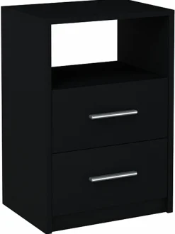 Szafka nocna 2SO CZARNA 40cm szuflady komoda regał