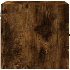 Szafka Nocna Stolik Brązowa z Drzwiami Wisząca Do Sypialni 35x37x35 cm