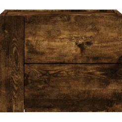 Szafka Nocna Stolik Brązowa z Szufladą Wisząca Do Sypialni 45x30x35 cm
