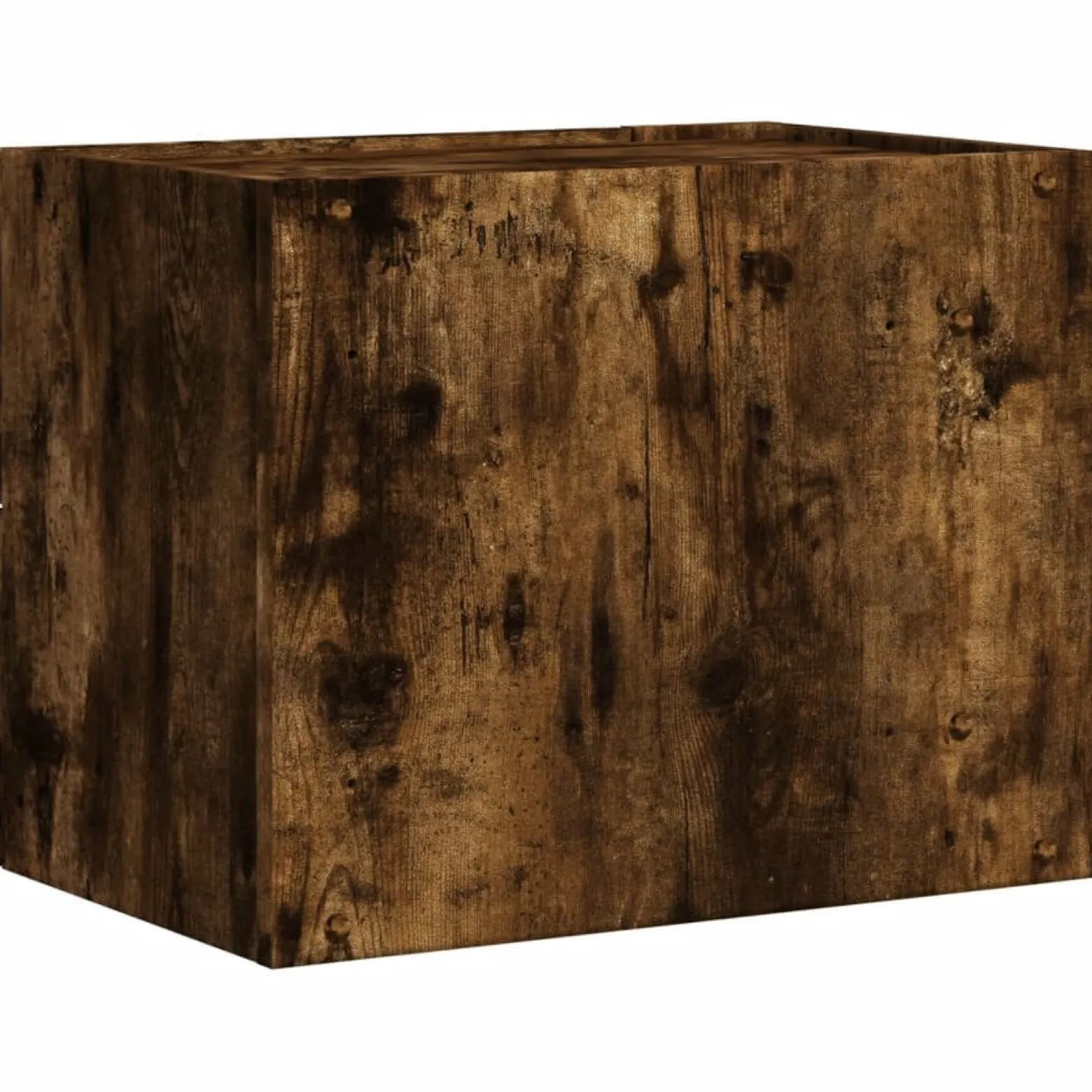 Szafka Nocna Stolik Brązowa z Szufladą Wisząca Do Sypialni 45x30x35 cm
