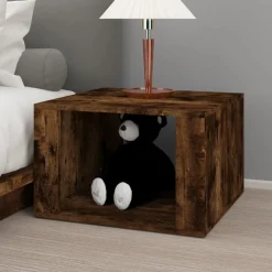 Szafka Nocna Stolik Komoda Brązowa Do Sypialni Pokoju Salonu 57x55x36 cm