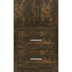 Szafka Nocna Stolik Komoda Brązowa Wisząca Do Sypialni 48,5x32,5x80 cm