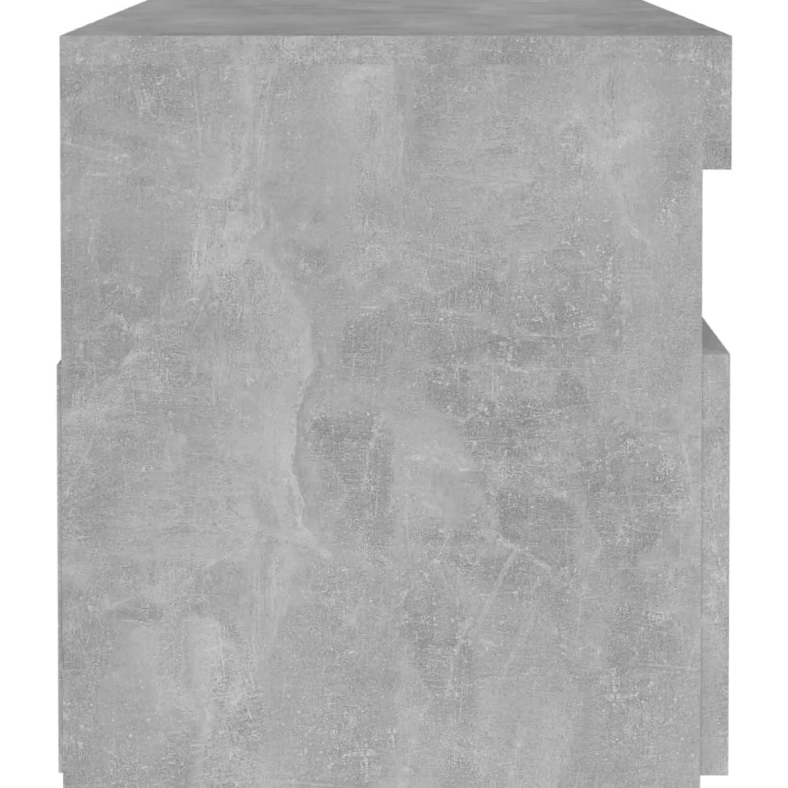 Szafka Nocna Stolik Komoda Szara z LED Do Sypialni 60x35x40 cm