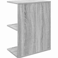 Szafka Nocna Szara Komoda Stolik Półka Nocna Do Sypialni 46.5x29x61 cm