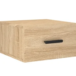 Szafka Nocna Wisząca Brąz Komoda Stolik Nocny Do Sypialni 35x35x20 cm