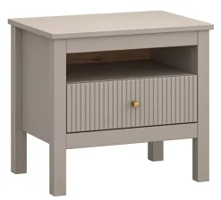 Szafka nocna z szufladą w kolorze taupe - Vevian