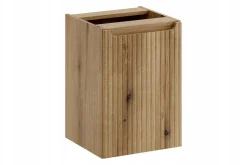 Szafka pod blat NOVA 40 cm dąb Coast Evoke ryflowana z koszem