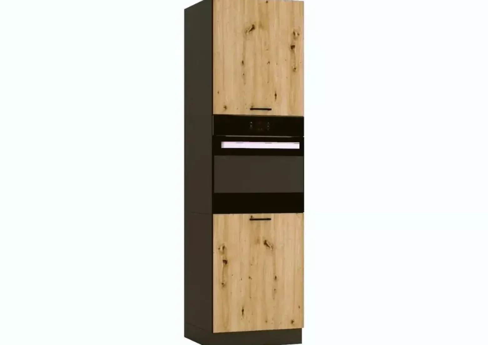 Szafka pod piekarnik ANIKA D60PK/2133 P/L grafitowa/dąb arti