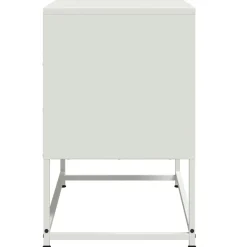 Szafka Pod Telewizor Biała Półka Szafka RTV Stalowa 68.5x39x60.5 cm