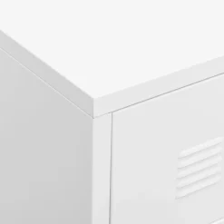 Szafka pod telewizor Biały Metal vidaXL