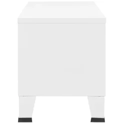 Szafka pod telewizor Biały Metal vidaXL