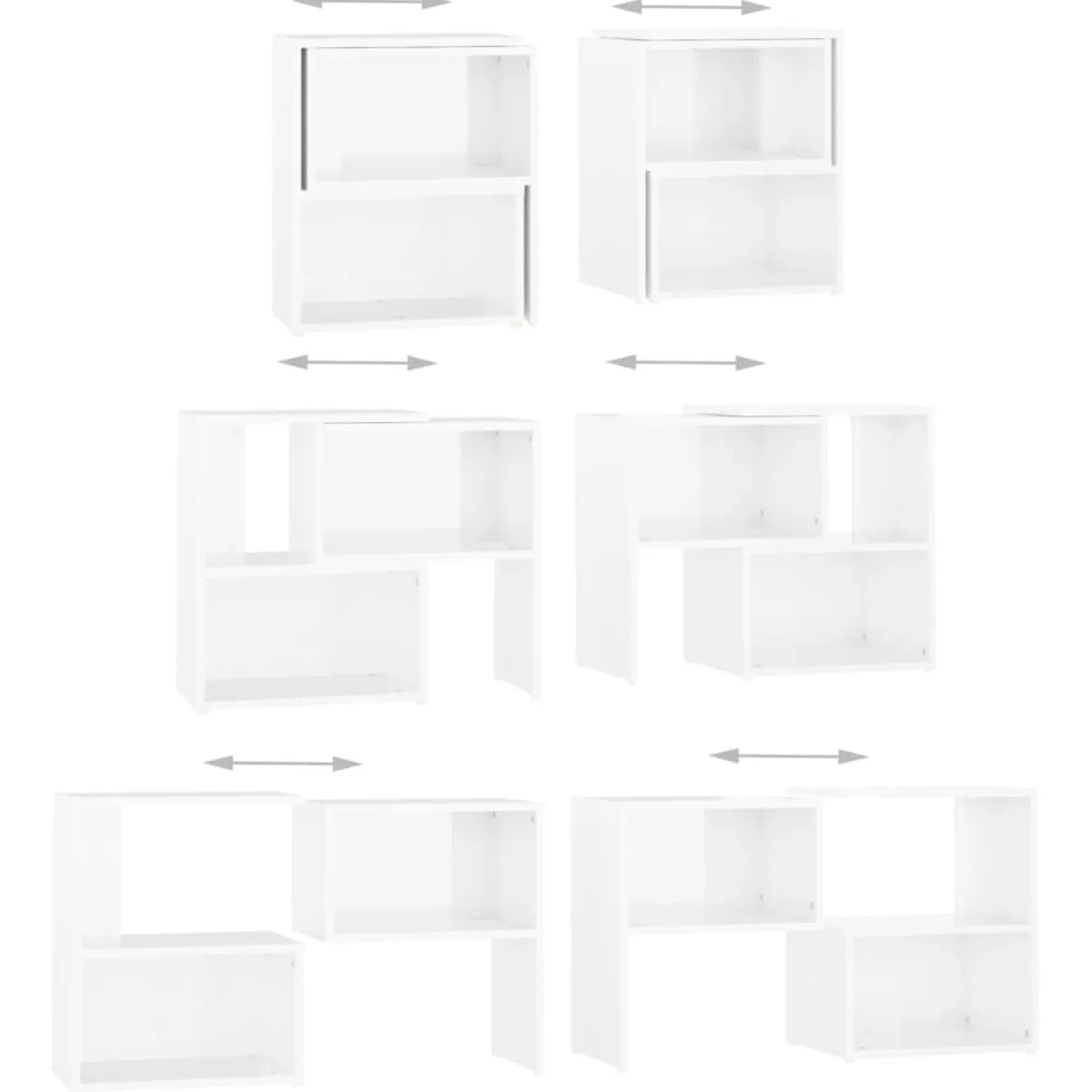 Szafka Pod Telewizor Biały Połysk Stolik Półka Szafka RTV 104x30x52 cm