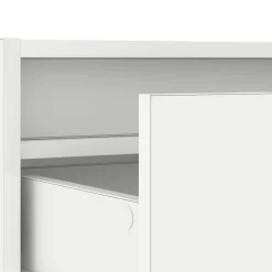 Szafka Pod Telewizor Biały Stolik Półka Szafka RTV LED 75x35.5x25 cm