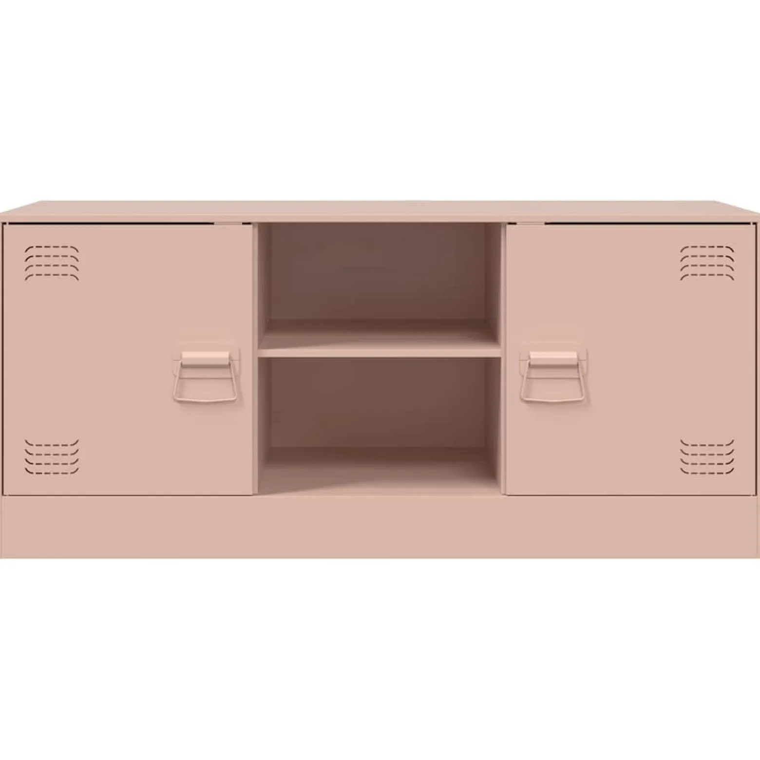 Szafka Pod Telewizor Różowa Półka Szafka RTV Stalowa 99x39x44 cm