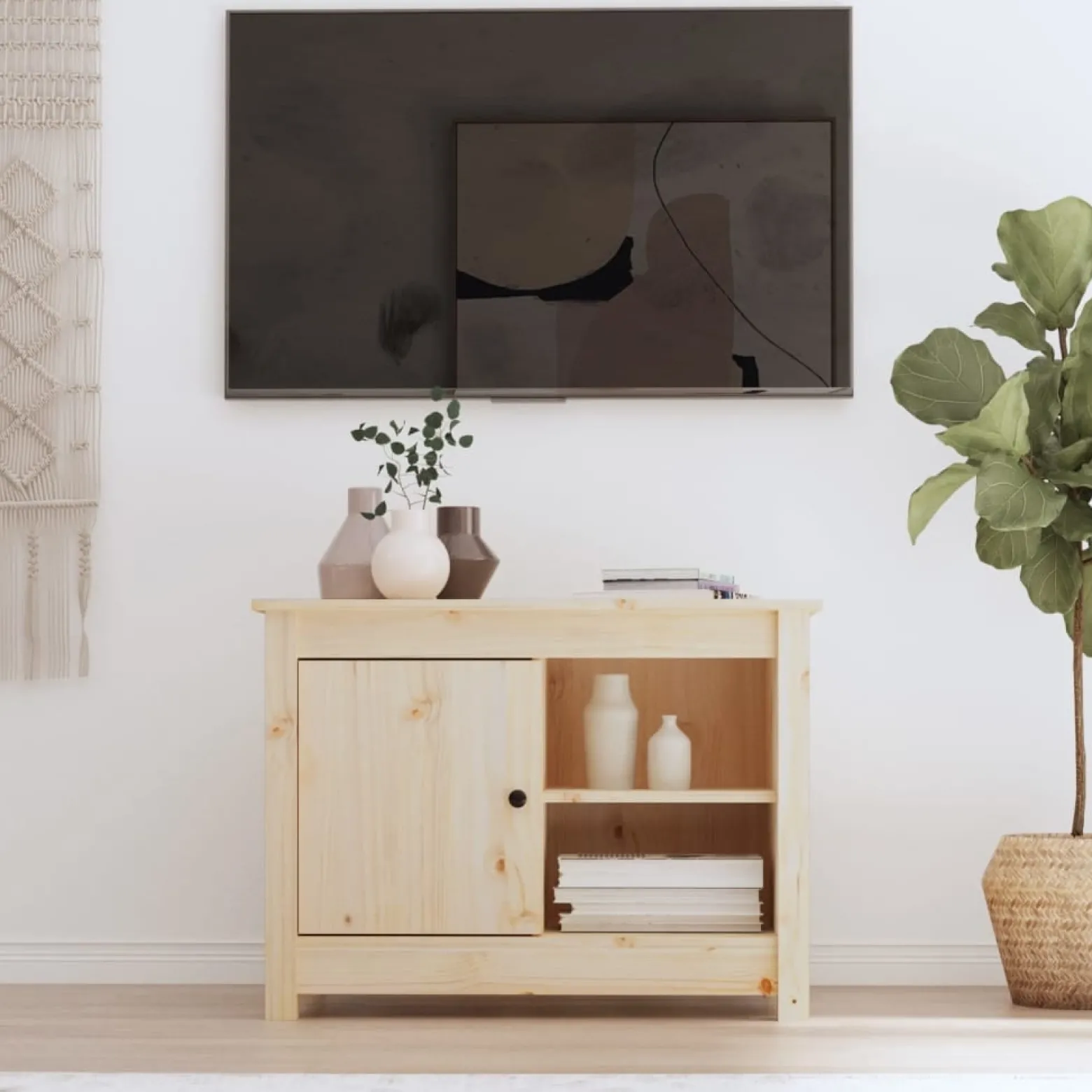 Szafka pod Telewizor Rtv Brąz Mat Nowoczesny Salon 70x36,5x52cm