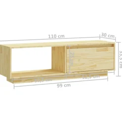 Szafka pod Telewizor Rtv Brąz Mat Nowoczesny Salon 110x30x33,5cm