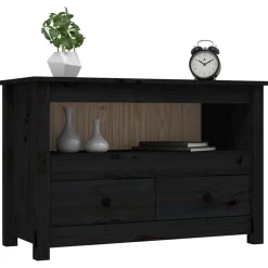Szafka pod Telewizor Rtv Czarny Mat Szuflady Nowoczesny 79x35x52cm