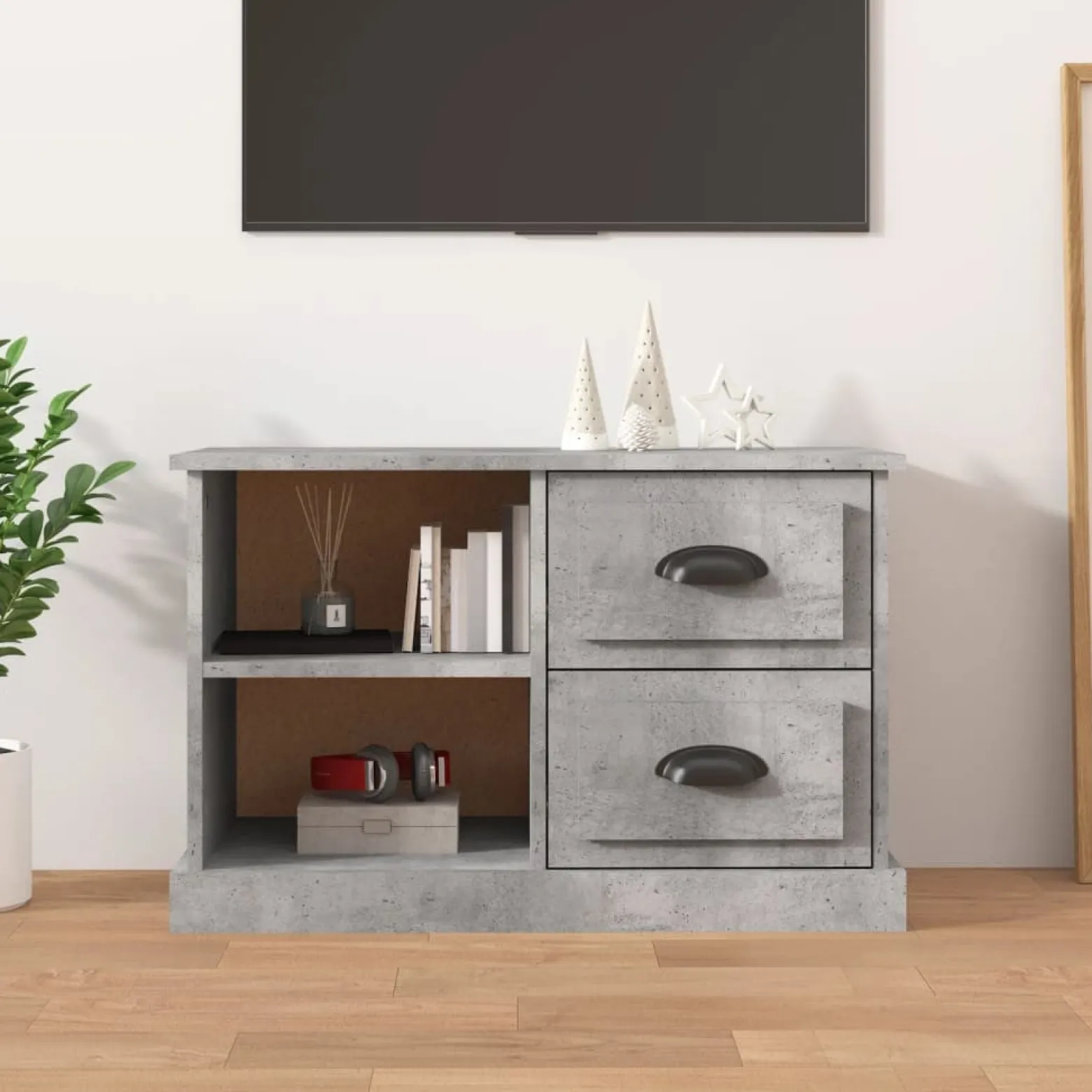Szafka pod Telewizor Rtv Szary Mat Szuflady Nowoczesny 73x35,5x47,5cm