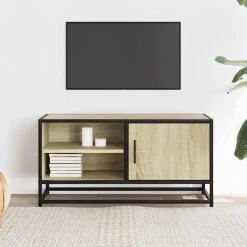 Szafka Pod Telewizor Stolik Półka Szafka RTV Do Salonu 80x34.5x40 cm