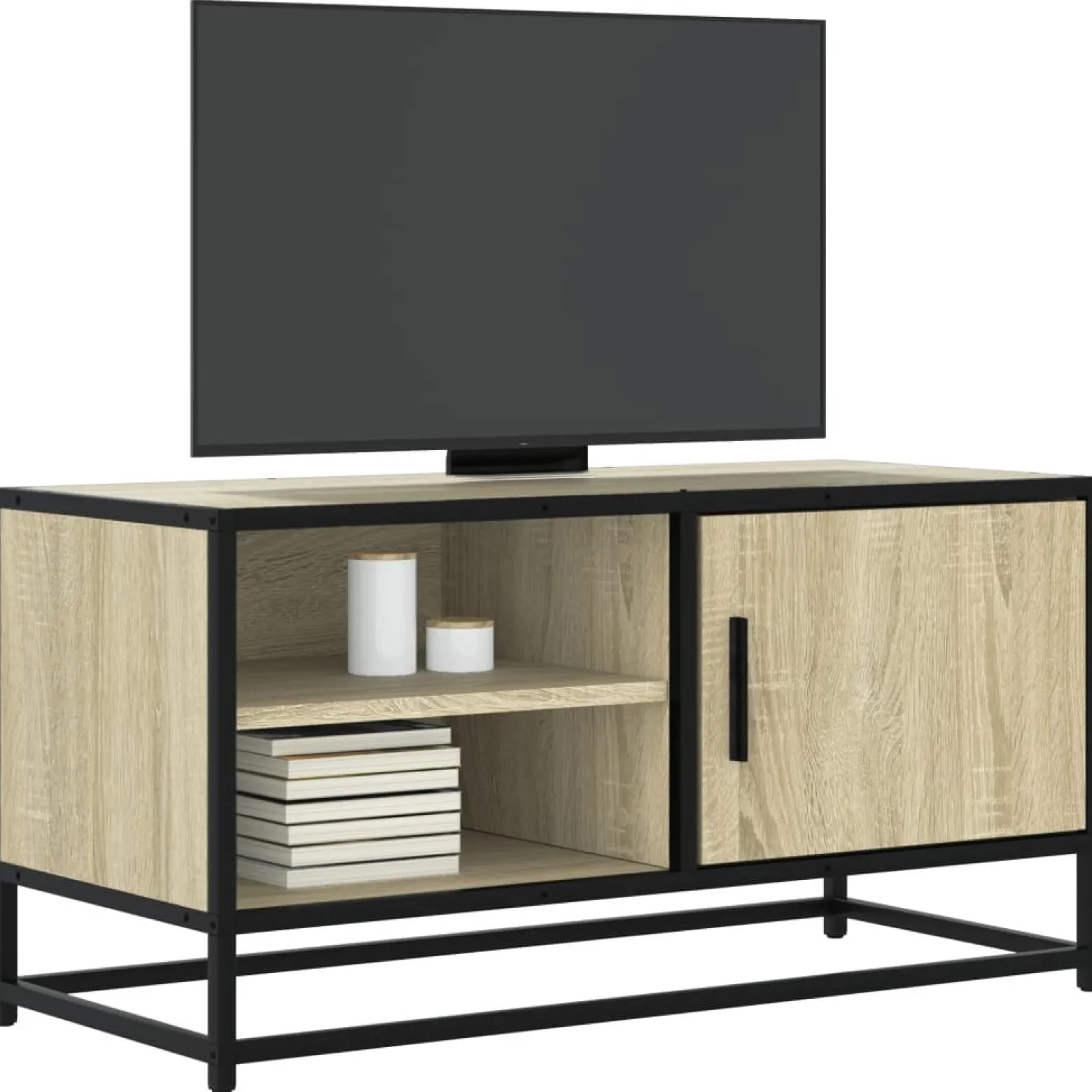 Szafka Pod Telewizor Stolik Półka Szafka RTV Do Salonu 80x34.5x40 cm