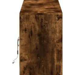 Szafka Pod Telewizor Stolik Półka Szafka RTV Brązowa LED 180x34x50 cm
