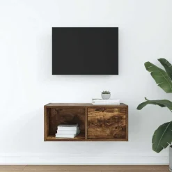 Szafka Pod Telewizor Szafka RTV Półka Stolik Telewizyjny 60x31x25.5 cm