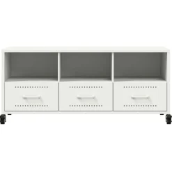 Szafka Pod Telewizor Szafka RTV Komoda Pod Telewizor Biała 100,5x39x43,5