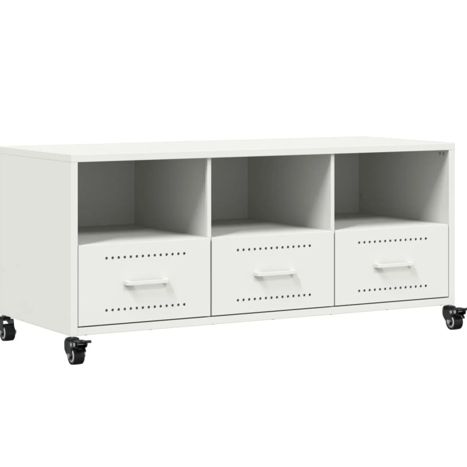 Szafka Pod Telewizor Szafka RTV Komoda Pod Telewizor Biała 100,5x39x43,5