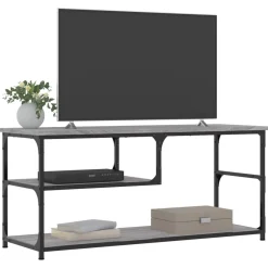Szafka Pod Telewizor Szafka RTV Stolik Półka Szara 103x38x46.5 cm