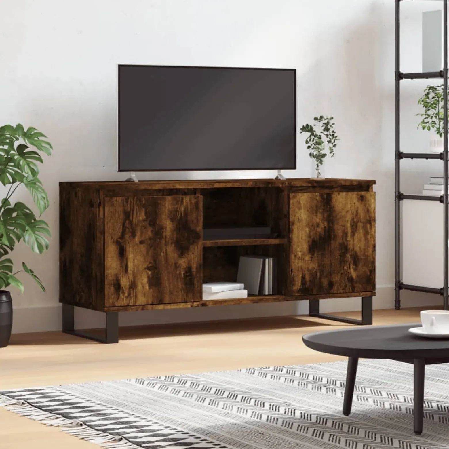 Szafka Pod Telewizor Szafka RTV Półka Stolik Telewizyjny 104x35x50 cm
